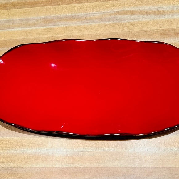 SLAH Cinnabar Appetizer Tray EUC 16”x 7” - Picture 2 of 5